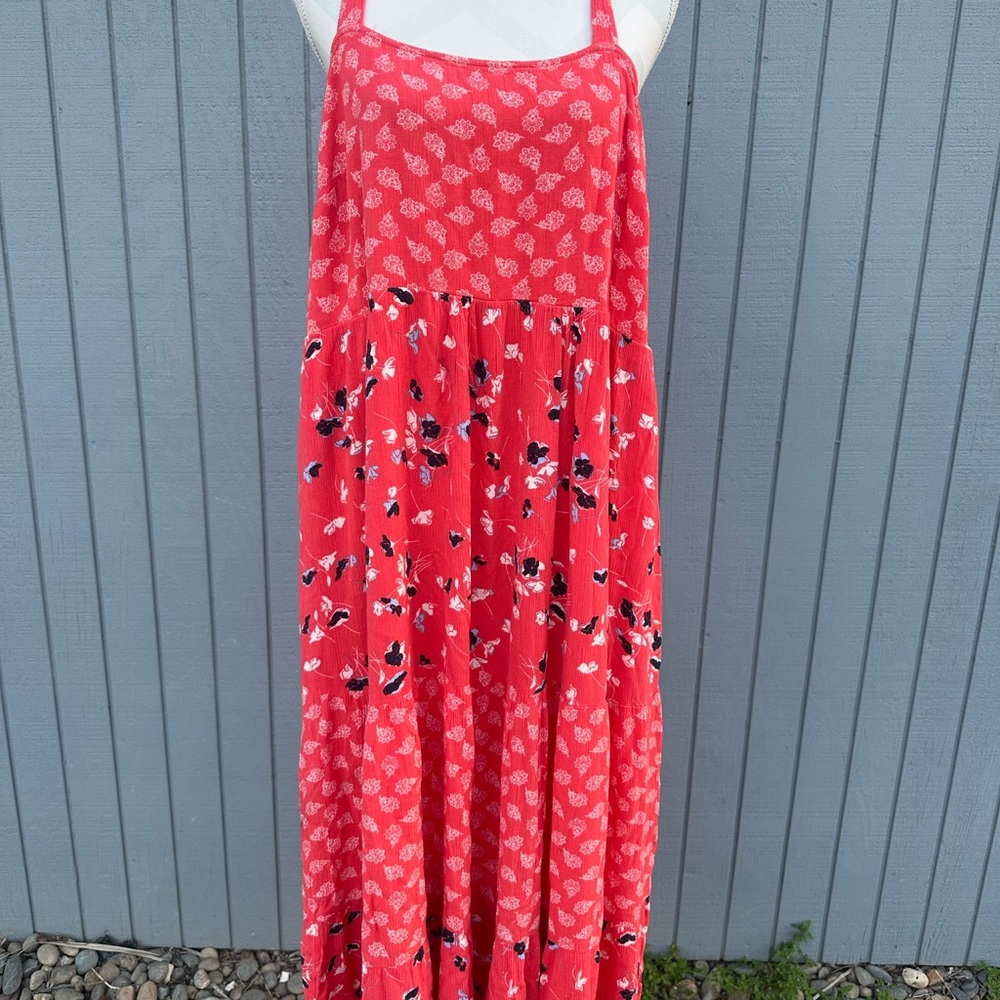 Cute Orange Maxi Sundress